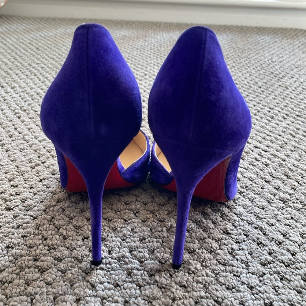 Christian Louboutin Iriza Velour in Purple Pop - Picture 6 of 9
